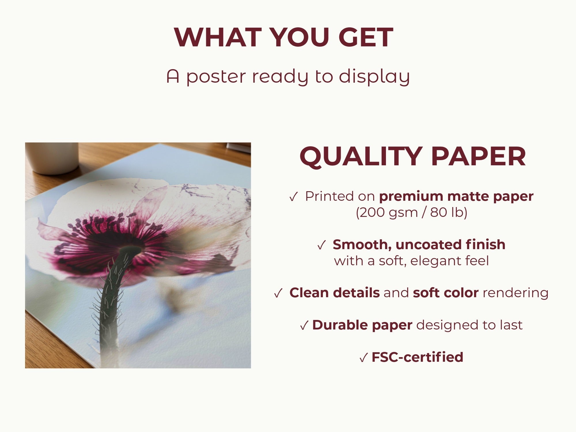 Papaveru Velatu - Fine Art Print - Franceschi